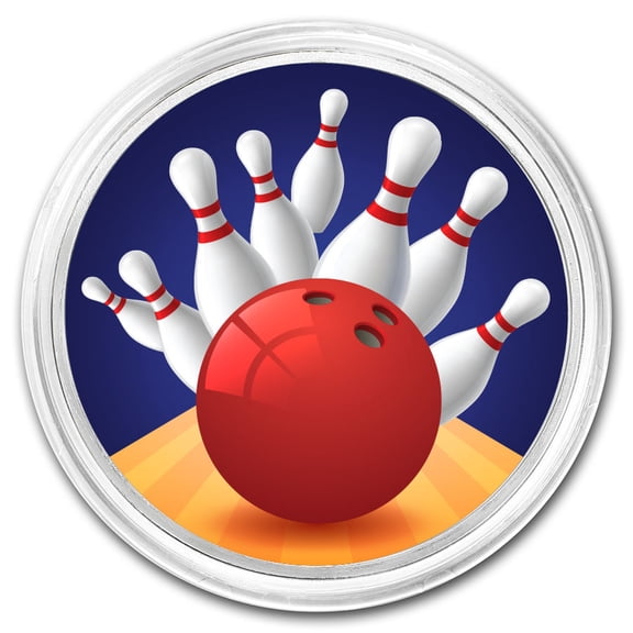 1 oz Silver Colorized Round - APMEX (Bowling)