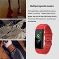 thumbnail image 2 of Langgg Bracelet Intelligent Étanche Montre Intelligente Multifonction Fonction Rappel Bracelet Sangle pour Bain Natation Course Rouge 1 Ensemble, 2 of 6