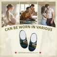 thumbnail image 7 of Daiia Starry Sky Colorful Crocodile Print Women’s Fuzzy Slippers Memory Foam Lightweight House Shoes Cozy Loafer Flannel House Shoes-40/41, 7 of 7