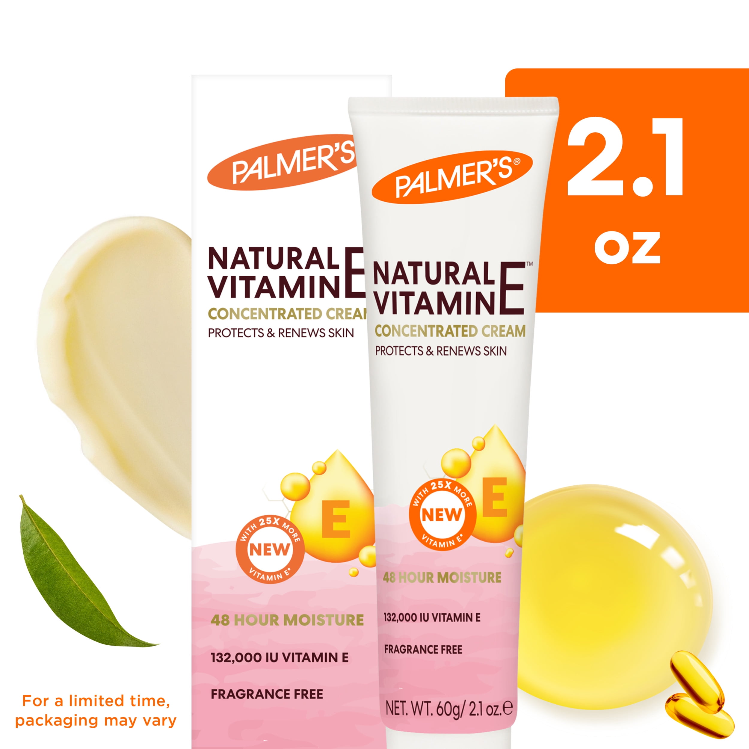 dagboek spectrum mannelijk Palmer's Natural Vitamin E Concentrated Cream, 2.1 oz. - Walmart.com