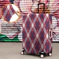 thumbnail image 4 of Red and Blue Star Argyle Pattern Luggage Cover Fashion Suitcase Cover Baggage Covers Fit 25-28 Inch Luggage (Go Travel), 4 of 5