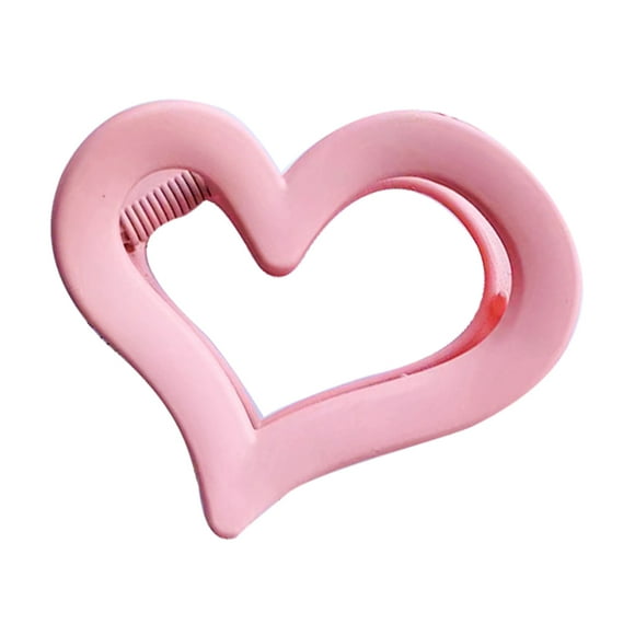 Hair Clips for Thin Hair Love Heart Cute Matte Claw Clips for Thin Hair