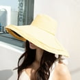 thumbnail image 2 of Floppy Hat Wide Brim - Solid Color Sun Protection Fisherman Cap Summer Beach Hat, 2 of 6
