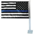 thumbnail image 3 of USA Thin Blue Line 12"x18" Double Sided Polyester Car Vehicle Flag, 3 of 5