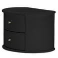 thumbnail image 5 of Ritchie White Faux Leather Oval Upholstered Modern Nightstand, 5 of 11