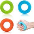 thumbnail image 4 of 3 Pieces Fingers Grip Ring Muscle Exerciser Adults Fingers Strength Professional Silicone Hand Trainer Strength Training Tool Fitness Expander Accessory, 4 of 9