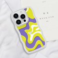 thumbnail image 5 of for iPhone 14 Pro Max Case for Women Girls, Cute Curly Wave Frame Shape Design, Cute Art Wavy Painted, Soft TPU Shock-Absorbing and Fall-Resistant for iPhone 14 Pro Max Phone Case 6.7"-Green, 5 of 14