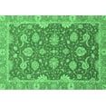 thumbnail image 1 of Ahgly Company Indoor Rectangle Oriental Emerald Green Traditional Area Rugs, 7' x 10', 1 of 4