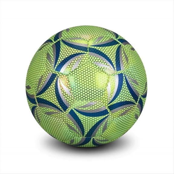 Quaqdae Luminous Size 4 Soccer Ball, Dazzling Glow in the Dark Training and Game Long-Lasting Brightness
