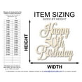 thumbnail image 2 of Unfinished Happy 50th Birthday Sign Shape 30" / 1/4", 2 of 2