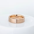 thumbnail image 5 of Tungsten Wedding Ring - Band for Mens & Womens- 4mm Pipe Cut Tungsten Ring - Rose Gold IP Tungsten Band, 5 of 5