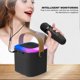 thumbnail image 5 of Karaoke Machine Stereo RGB Light Portable Bluetooth Speaker with 1 Microphone for Home Party Black, 5 of 5