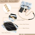thumbnail image 3 of FORMRS Women Crossbody Purse with Chain Strap Vegan Leather Shoulder Handbag, Blue Butterfly, 3 of 7