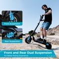 thumbnail image 5 of Rolldustry R9 Electric Scooter for Adults, 1000W 10" Tire, Max 28 Mph & 28 Miles Range Off-road scooter with Ambient Lighting, Dual Suspension Systems, 5 of 15