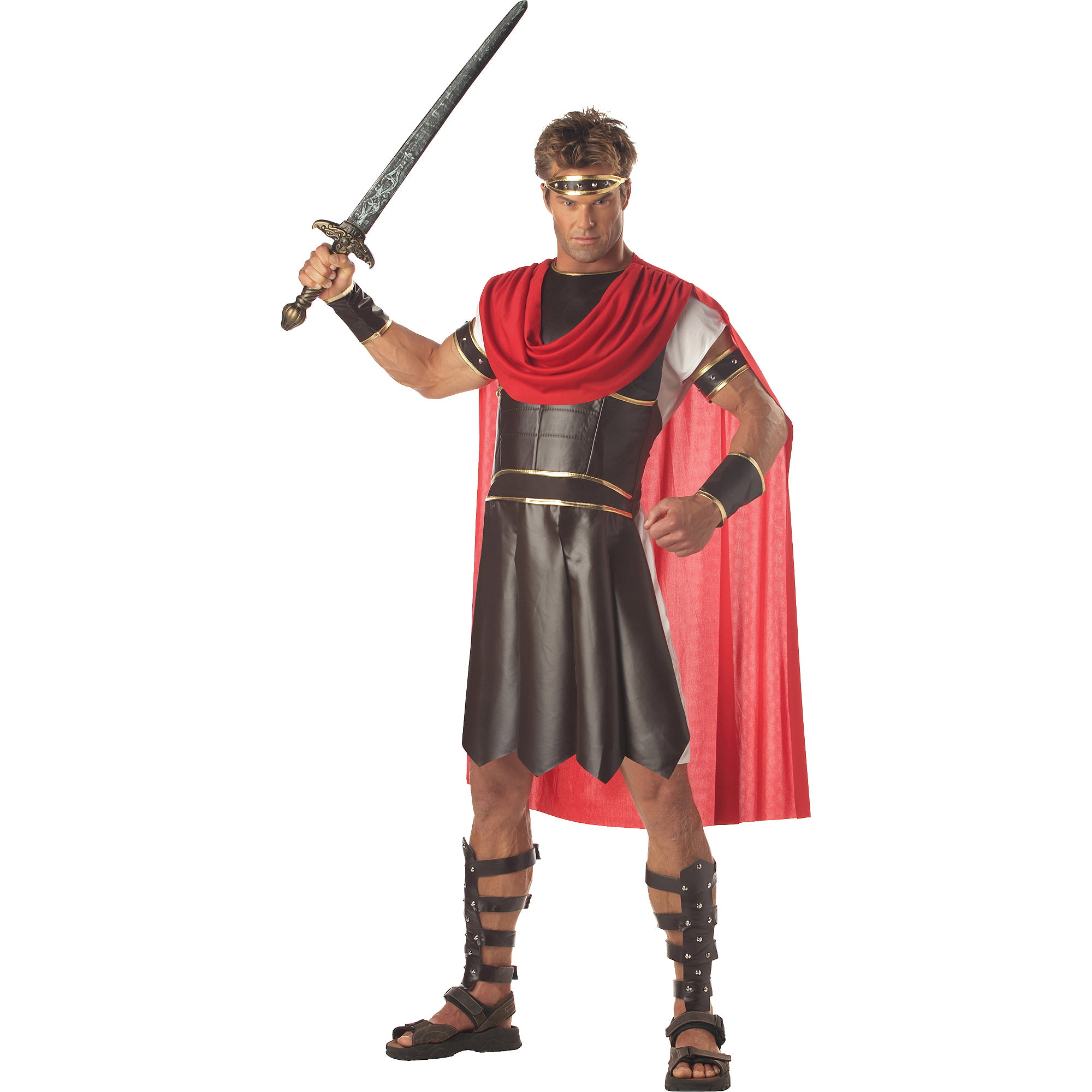 Mens Roman Costume Spartan Warrior Soldier Fancy Dress Outfit Up to 44 Inch NEW 
