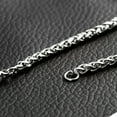 thumbnail image 4 of 2.5mm 316L Woman Man Stainless Steel Wheat Braided Chain Necklace 16''-36'', 4 of 4