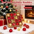thumbnail image 4 of 44 Pcs Christmas Ball Ornaments, Shatter-Resistant Plastic Xmas Tree Decorations with Balls and Stars for Wreath, Garland, Home and Party, Multicolor, 4 of 12