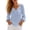 Sky Blue, variant on Fmbrln Womens V Neck Button Shirts Summer Fall Long Sleeve Solid Color T Shirts Loose Soft Pullover Tops with Pocket Blue S