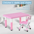 thumbnail image 3 of ZToonmas School Supplies Children'S Combined Study Table Plastic Work Table Can Be Raised and Lowered, 3 of 7