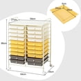 thumbnail image 3 of Carro con 20 Cajones con ruedas Costway Multiuso Organizador Herramientas 64 x 39 x 88 cm amarillo, 3 of 10