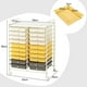 thumbnail image 3 of Carro con 20 Cajones con ruedas Costway Multiuso Organizador Herramientas 64 x 39 x 88 cm amarillo, 3 of 10