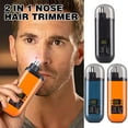 thumbnail image 4 of Men Women Portable Electric Nose Ear Hair Trimmers Remover USB Rechargeable V5, 4 of 9