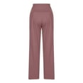 thumbnail image 6 of Wide Leg Pants for Women Xunlbb Women's Joggers Women's Casual Trousers Solid Color Drawstring Wide Leg Pants Waist Long Pants With Pocket, S-2XL, 6 of 9