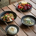 thumbnail image 2 of Stainless Steel Ti-coated Tableware Set Outdoor Portable dinnerware Kit Camping, 2 of 8