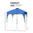 thumbnail image 3 of Gymax 6.6x6.6 FT Pop up Canopy Tent Shelter Height Adjustable w/ Roller Bag Blue, 3 of 9