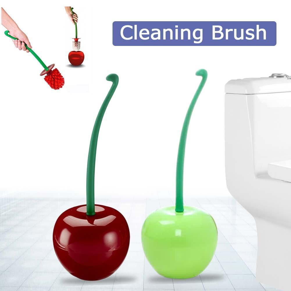 Creative Cherry Shaped Toilet Brush Holder Set Bathroom Cleaning Brushes Cleaner