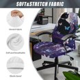 thumbnail image 6 of POLERO Anti Stain One Piece Office Swivel Chair Cover, Black Cat Elastic Cloth Block Dirt High Back Chair Covers for Workspace Home, 6 of 7