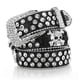 thumbnail image 2 of Cinturón de mujer con diamantes de imitación y calavera, estilo vaquero, alargado, para exteriores, buen material, 2 of 6