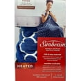 thumbnail image 2 of Sunbeam Nordic Premium Electric Heated Throw Blanket with 4 Heat Settings Controller, 4-Hour Auto Shut-Off, Overheat Protection UL Certified (50" x 60") (Blue and White), 2 of 5