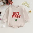 thumbnail image 2 of Okbabeha Chirstmas Baby Girl Boy Clothes Outfits 3 6 9 12 18Months Newborn Long Sleeve Bubble Romper Sweatshirt Onesie Bodysuit, 2 of 7