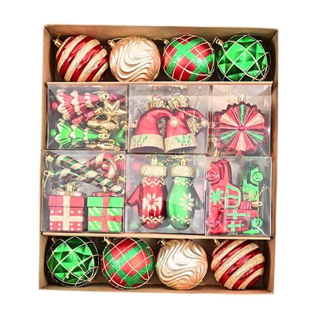 Adornos de Navidad perfecl 78 Piezas Decoración Navideña Manualidades Colgantes