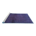 thumbnail image 2 of Ahgly Company Machine Washable Indoor Rectangle Persian Blue Traditional Area Rugs, 5' x 7', 2 of 4