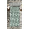 thumbnail image 3 of Ambesonne Vintage Floral Quilted Bedspread Set 2 Pcs, Tulip Twigs Buds, Twin Size, Pale Sage Green White, 3 of 3
