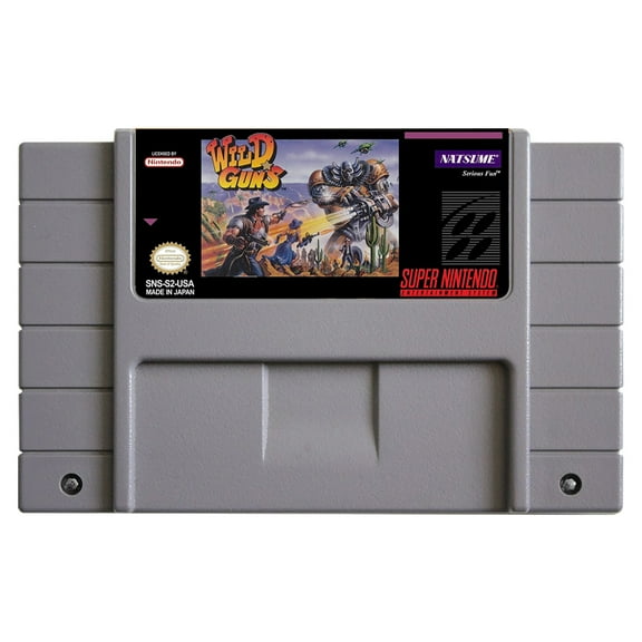 SNES Games Cartridge Wild Guns