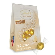 Lindt Lindor White Chocolate Candy Truffles, 15.2 oz. Bag