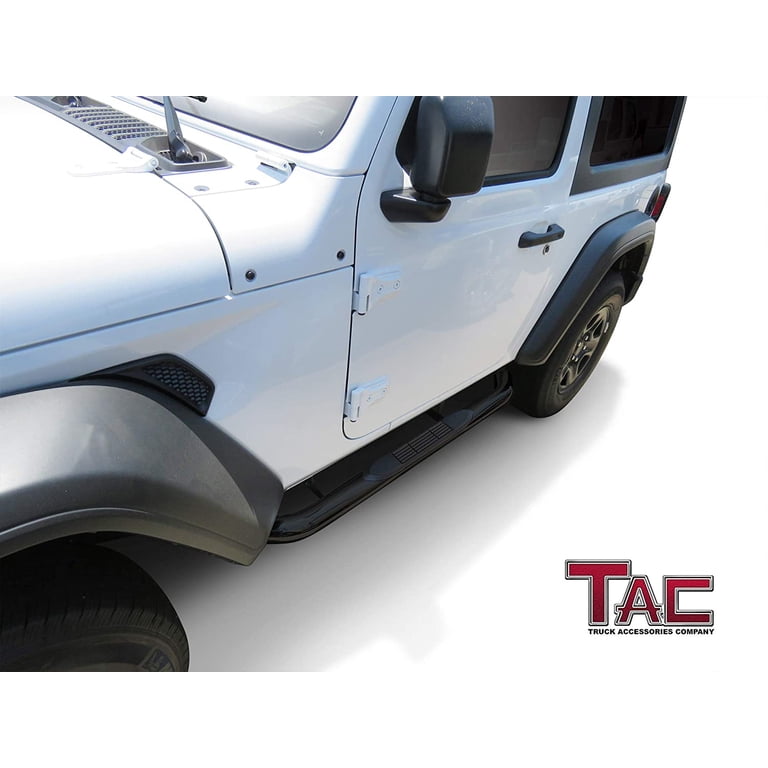 APS Black Board Nerf Bars Fit 18-24 Jeep Wrangler JL 2Dr APS Black Board Nerf Bars Fit 18-24 Jeep Wrangler JL 2Dr