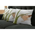 thumbnail image 5 of Ambesonne Hedgehog Throw Pillow Cover 4 Pack, Small Hadgehog, 18", Tan Brown Green, 5 of 5