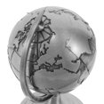 thumbnail image 3 of unbranded Adorno De Globo Vintage Plata Para Escritorio Con Detalles Metálicos Y Rotación, 3 of 8