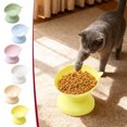 thumbnail image 1 of Plato De Comida Comedero y bebedero ergonómico para perros y gatos, con soporte cervical, color verde claro (1 unidad). Rkxzt, 1 of 9