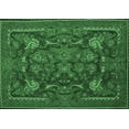 thumbnail image 1 of Ahgly Company Indoor Rectangle Animal Emerald Green Traditional Area Rugs, 7' x 9', 1 of 4