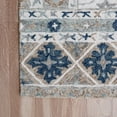 thumbnail image 5 of Laddha Home Designs 5' x 7.75' Hand Tufted Floral Wool Area Throw Rug - Cream and Blue, 5 of 7
