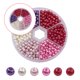 thumbnail image 3 of EeaseMX 1 paquete de cuentas redondas de vidrio de 4 mm para manualidades, cuentas coloridas para punto de cruz, accesorios para bisutería (estilo mixto 4, aproximadamente 810 piezas), 3 of 7