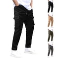 thumbnail image 1 of Styesk Men's Pants Men's New Loose High Elasticity Multi Pocket Straight Leg Work Pants, 1 of 1
