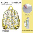 thumbnail image 5 of Summer Lemon-Themed Backpack, Lightweight Yellow Fruit Pattern Daypack with Cute and Retro Style, 5 of 6