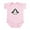 Petal Pink, variant on CafePress - Weight Lifting Penguin Infant Bodysuit - Baby Light Bodysuit, Size Newborn - 24 Months