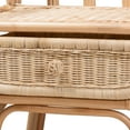 thumbnail image 6 of bali & pari Panchali Rattan BOHO Nightstand, 1-Drawer, Natural Brown, 6 of 10